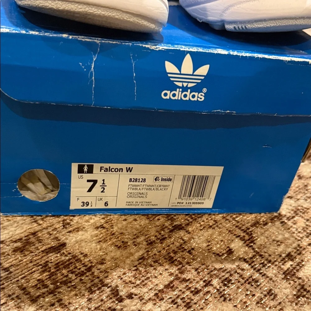 Adidas Cream and White Falcon Sneakers - Picture 4 of 4